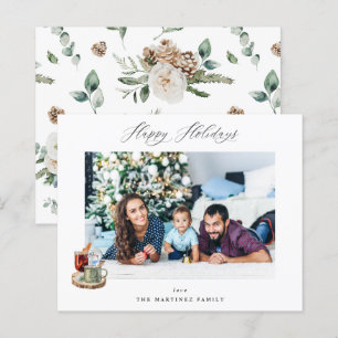 Orçamento Festivo Feliz Natal Foto - Floral Branco