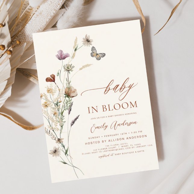 Orçamento Flor Selvagem Bebê em Bloom Chá Terracot (Criador carregado)