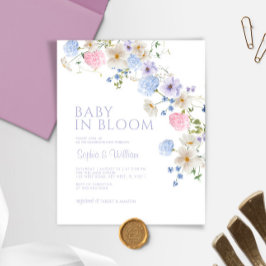 Orçamento Floral Bebê em Bloom Chá Convite