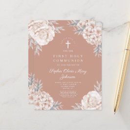 Orçamento Floral Blush Peonies Cruz Primeira Comun