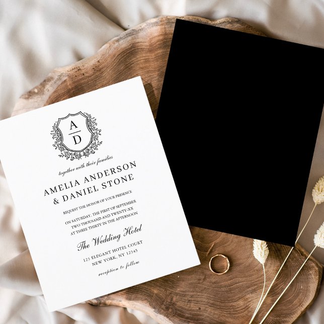 Orçamento Floral Crest Monograma Casamento Elegant (Criador carregado)