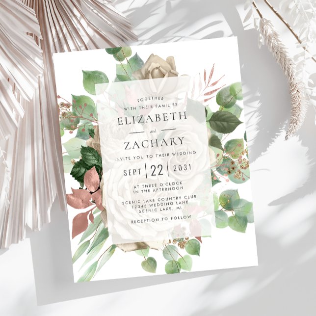 Orçamento Floral Rosa Marfim Eucalipto Casamento (Criador carregado)