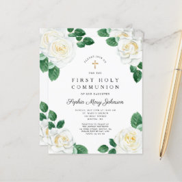 Orçamento Floral Rosas Brancas Menina Primeira Com