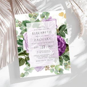 Orçamento Floral Roxo Dourado Eucalipto Casamento