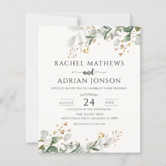 Orçamento Folhagem Aquarela Casamento Verde