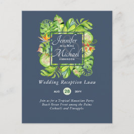 Orçamento Folhas Tropicais Luau Recepção de casame