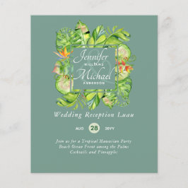 Orçamento Folhas Tropicais Luau Recepção de casame