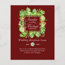 Orçamento Folhas Tropicais Luau Recepção de casame