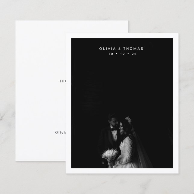 ORÇAMENTO Foto Casamento Preto e Branco Atemporal (Frente/Verso)