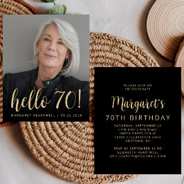 Orçamento Foto Olá 70 Convite para Festa de Aniver