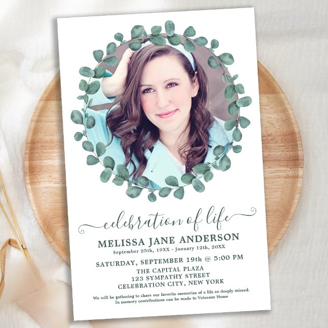 Orçamento Funeral Verde Foto Celebração Da Vida (Criador carregado)