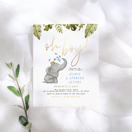 Orçamento, garoto! Chá de fraldas Amarelo-Elefante