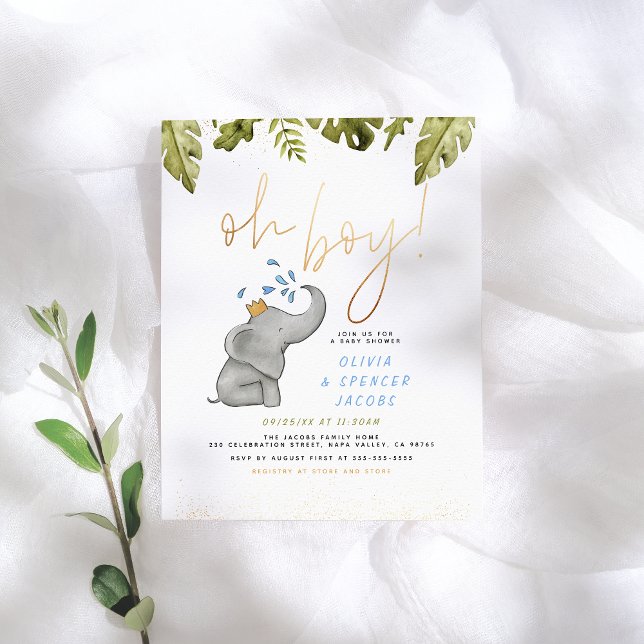 Orçamento, garoto! Chá de fraldas Amarelo-Elefante (Criador carregado)