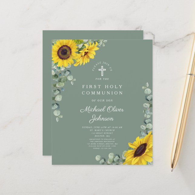 Orçamento Girassol Eucalyptus Green Primeira Comun (Frente/Verso In Situ)