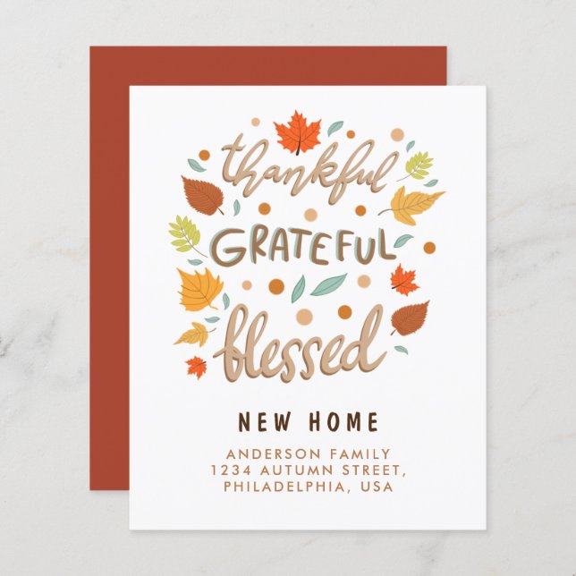 Orçamento Graças Grata, Abençoada Nova Casa (Frente/Verso)