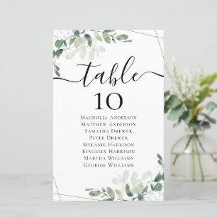 Orçamento Gráfico de Mesas de Casamento Eucalyptus