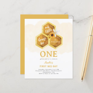 Orçamento Honeycomb Sunflower Bebê Primeiro Aniver