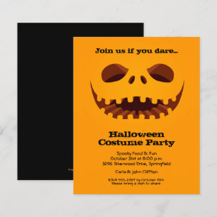 Orçamento Jack o'Lanterna Convites de Halloween
