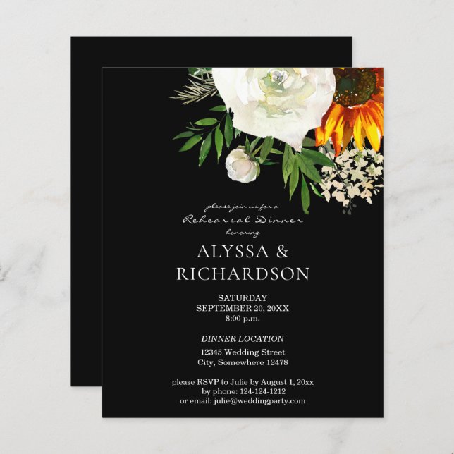 Orçamento Janto de ensaio de girassol - B (Frente/Verso)