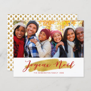 Orçamento Joyeux Noel Gold Foil Tres Holiday