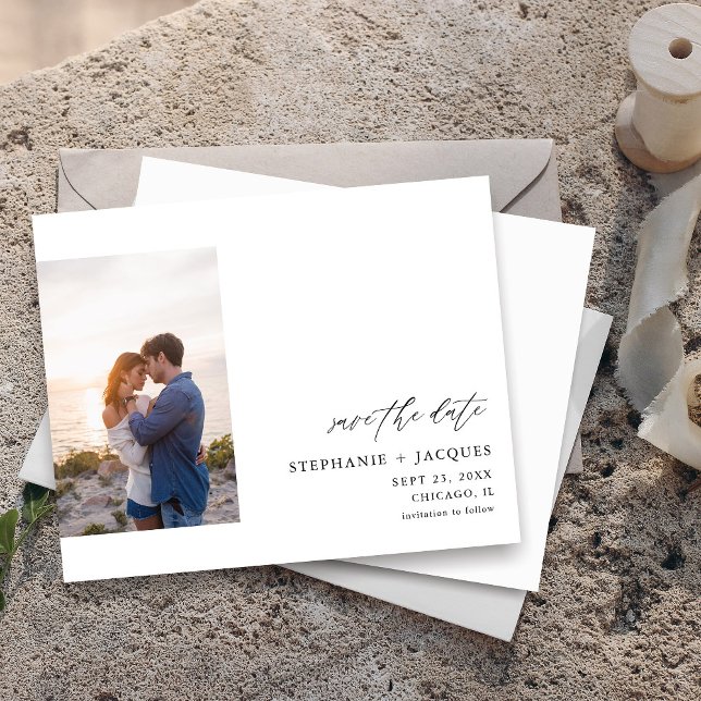Orçamento Lado V Foto Moderno Save the Date (Criador carregado)
