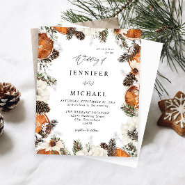 Orçamento Laranja e Branco Floral Casamento Rústic