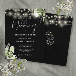 Orçamento Luzes Florais Convite para Casamento Neg