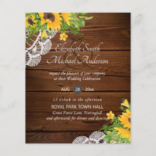 ORÇAMENTO Madeira russa Girassóis Convites de casa