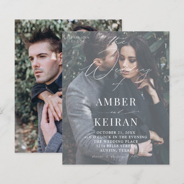 Orçamento Mal Há Sombras - Casamento Fotográfico (Frente/Verso)