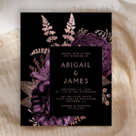 Orçamento Mal-humorado Floral Roxo Rosa Dourado Ca