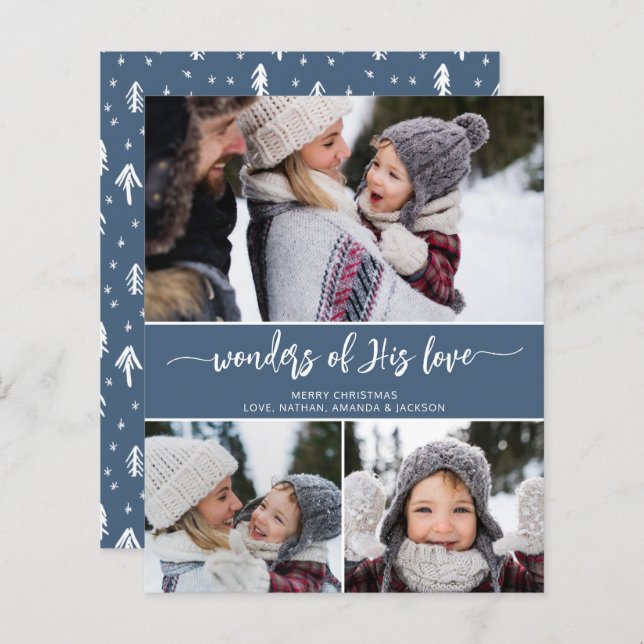 Orçamento Maravilhas de Seu Amor Natal Cristão (Frente/Verso)