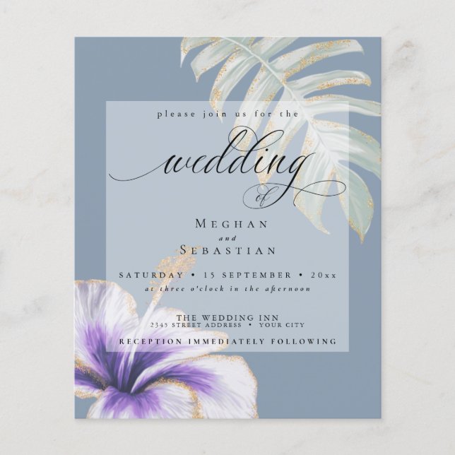 Orçamento Mas Belo Casamento Violet Hibiscus (Frente)