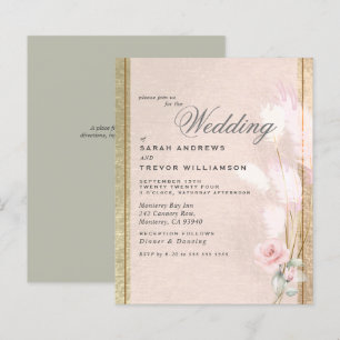 Orçamento, mas belo Luxe Pampas Rosa, Grama