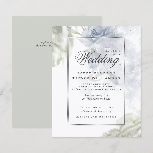 Orçamento mas belos Rosas azuis russos (Frente/Verso)