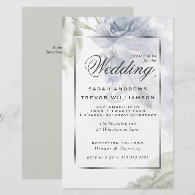 Orçamento mas belos Rosas azuis russos (Frente/Verso)