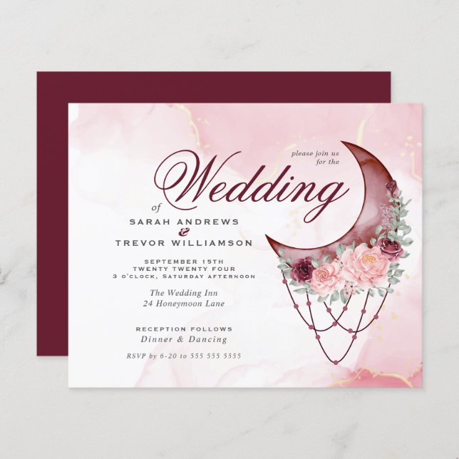 Orçamento Mas Bonito Crescente Russo Moon Mandala (Frente/Verso)