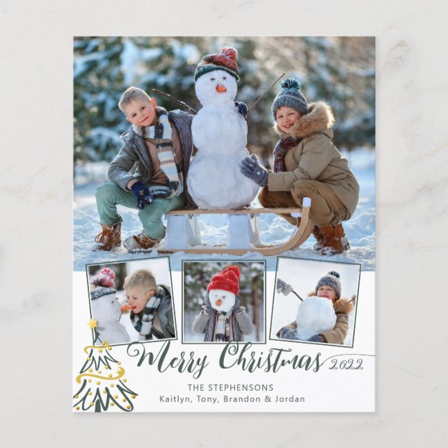 Orçamento Merry Christmas Tree 4 Photo Year in Rev (Frente)