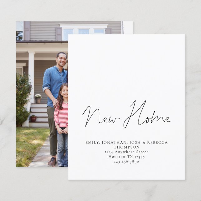 Orçamento Minimalista Roteiro Nova Endereço Reside (Frente/Verso)