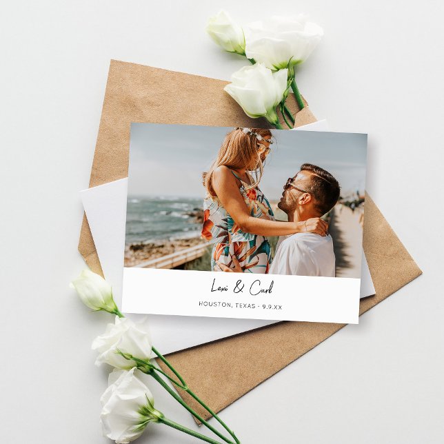 Orçamento MOD Para Foto Horizontal Save the Date (Criador carregado)