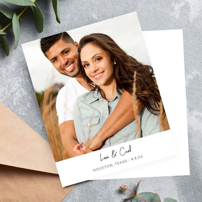Orçamento MOD Para Foto Vertical Save the Date (Criador carregado)