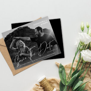 Orçamento Moderno Chic Foto BW Data Salvar a Data