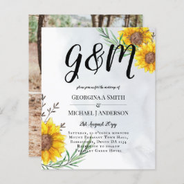 ORÇAMENTO Moderno Convite de casamento Amarelo de 