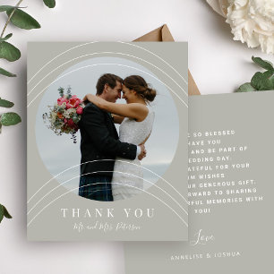 Orçamento moderno elegante foto casamento obrigado