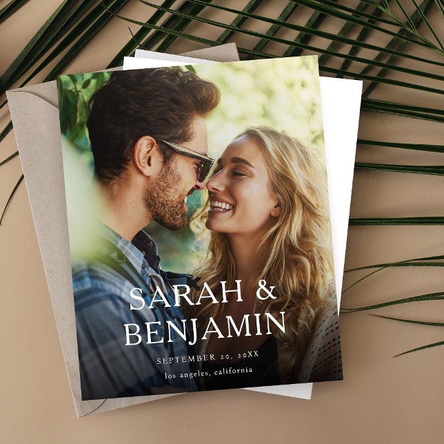 Orçamento Moderno M Foto Vertical Chic Save the Da (Criador carregado)