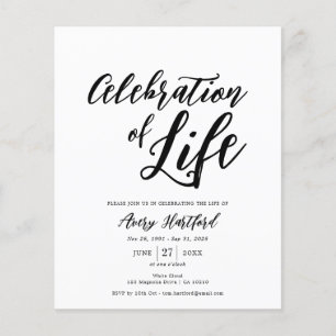 Orçamento Moderno Serviço Funeral Celebração da Vi