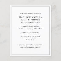 Orçamento Moderno Serviço Funeral Celebração da Vi