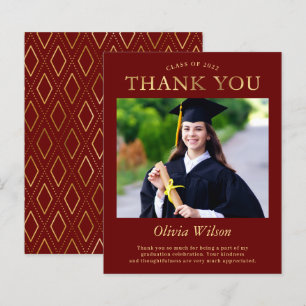 Orçamento Moderno Vermelho Dourado Graduação de Fo