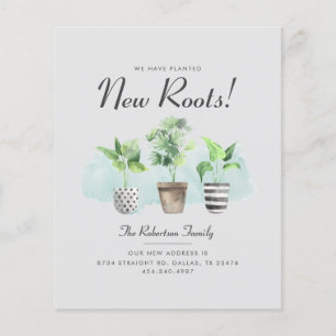 Orçamento Mudamos Raízes Boho Anúncio de Mudança