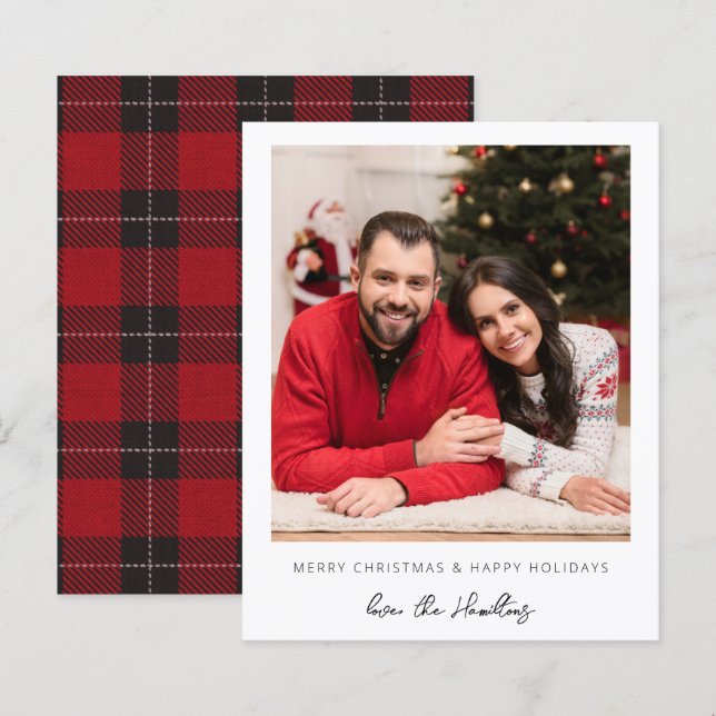 Orçamento Natal ou Férias Foto Instantânea com Xad (Frente/Verso)