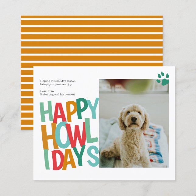 ORÇAMENTO Natal Personalizado Feliz Cachorradas  (Frente/Verso)